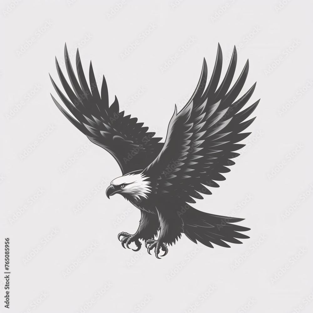 Obraz premium eagle icon illustration isolated vector sign symbol 