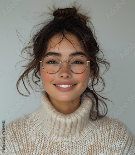 Portrait of a young beautiful Asian girl