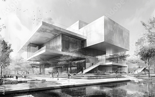 Architecture project 3D ren...