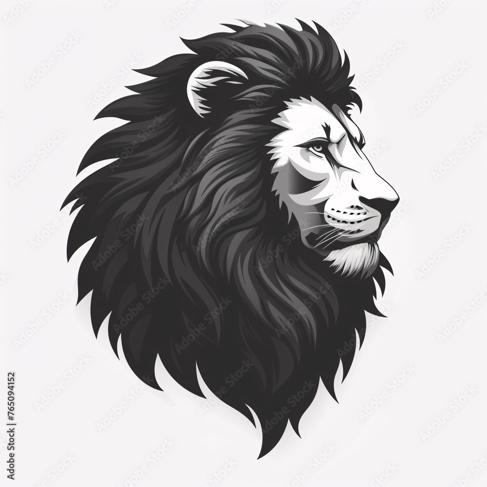Fototapeta premium Lion Head Logo Vector Template Illustration Design