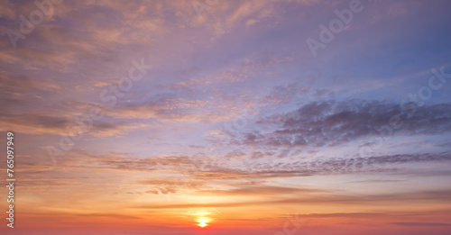 Beautiful dramatic scenic sunset sky background © Dmitry Rukhlenko