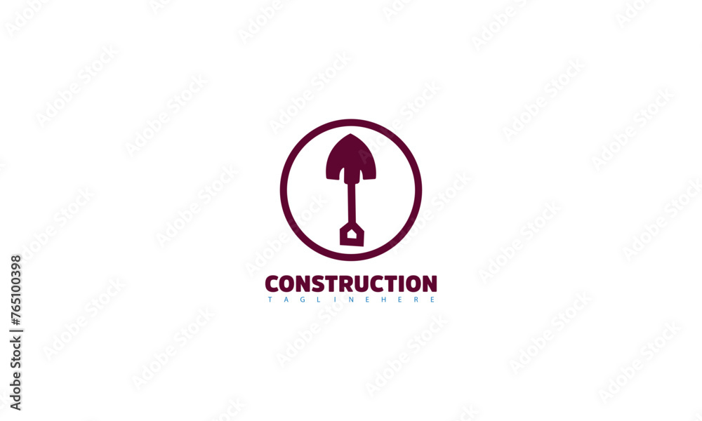 Simple construction building icon logo design template construction company Simple construction building icon logo design template construction company