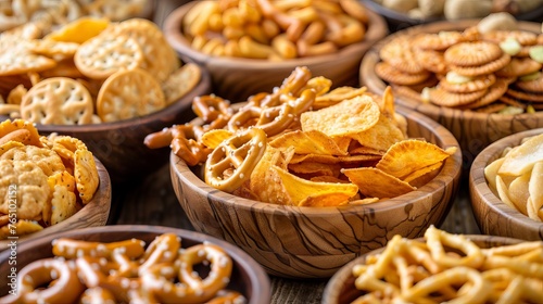 Salty snacks like pretzels, chips, and crackers are unhealthy for your body. They're high in fast carbohydrates and can cause problems with your weight, skin, heart, and teeth.