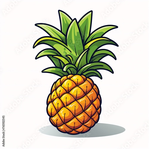 a cartoon of a pineapple