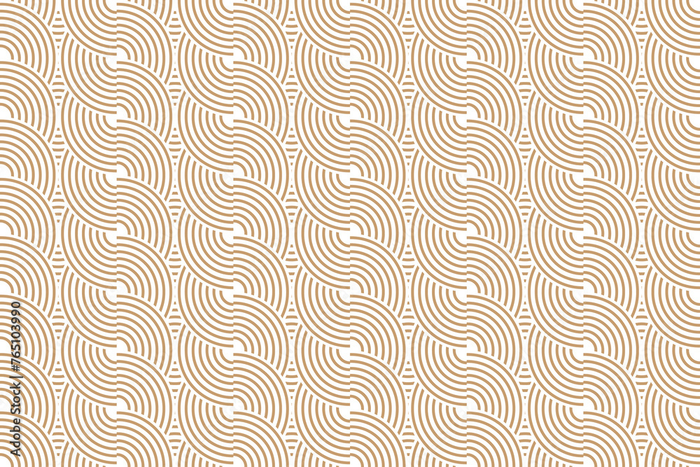 Luxury seamless pattern with gold lines on a white background