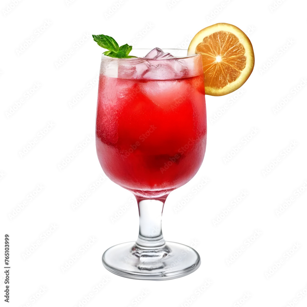 An Isolated Sloe Gin Fizz Cocktail Drink, Transparent Background, PNG An Isolated Sloe Gin Fizz Cocktail Drink, Transparent Background, PNG