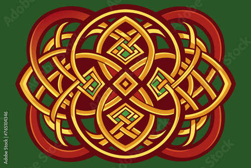 celt ornament symmetical vector illustration  photo