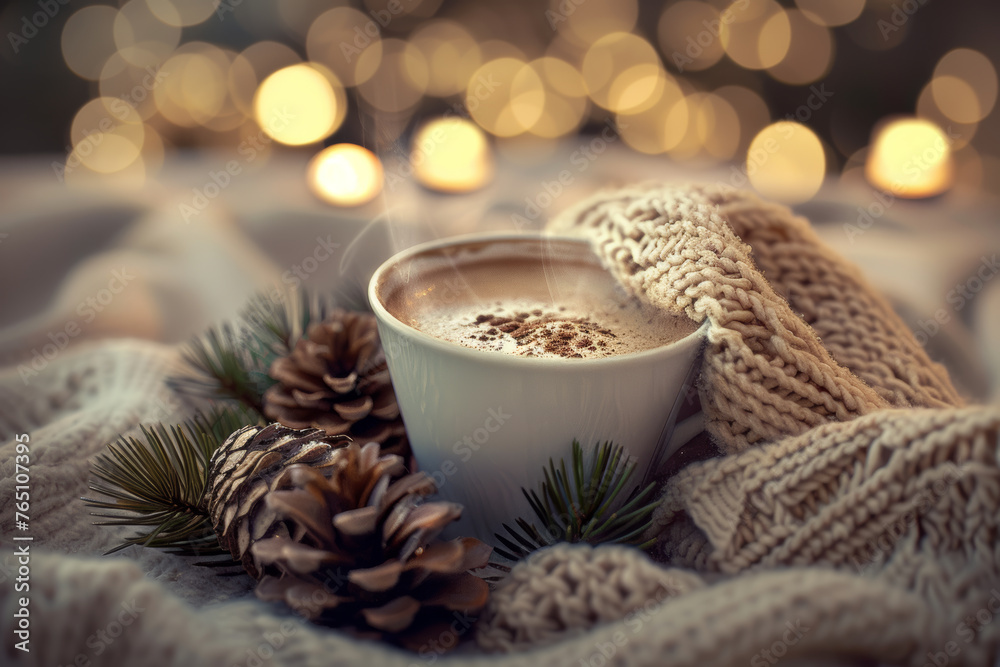 Cozy Winter Vibes, Hot Cocoa and Snowy Serenity Cozy Winter Vibes, Hot Cocoa and Snowy Serenity