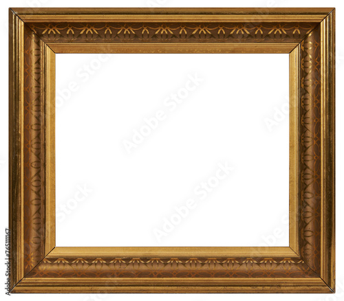 Patterned picture frame on a transparent background, in PNG format.