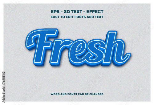 Fresh 3D Text Effect.