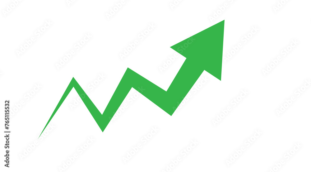 Dynamic Green Up Arrow Vector Graphics for Finance, Business Graphs, and Success Dynamic Green Up Arrow Vector Graphics for Finance, Business Graphs, and Success