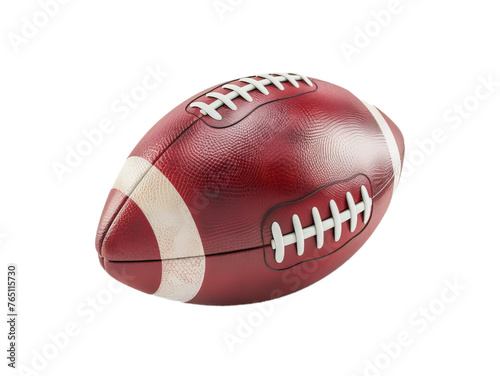 A close up of  ball for American football.