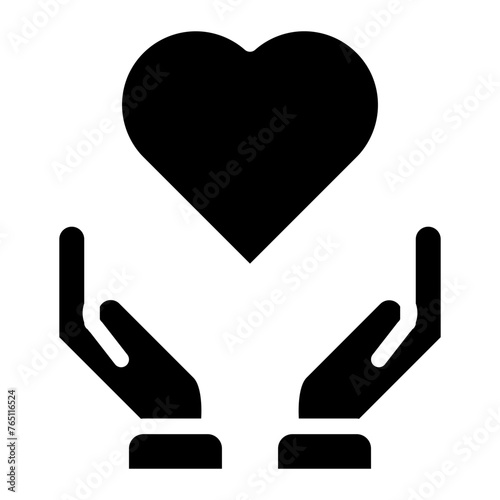 Black Charity, Charitable Donation, A Helping Hand, Volunteer, Heart Shape, Donation Box, Fundraising.