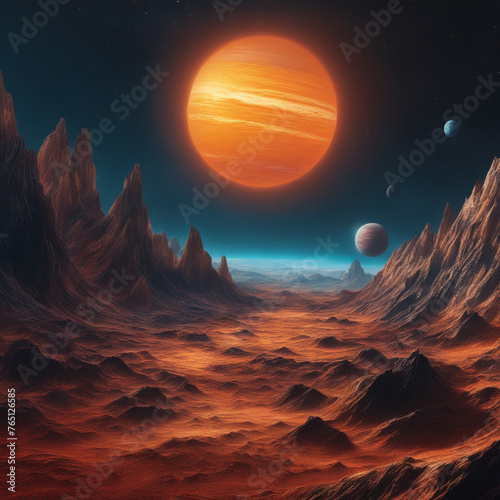 planets and the mountains