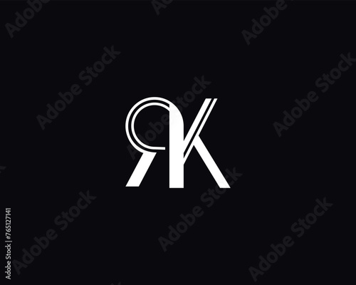 creative letter RK logo design vector template