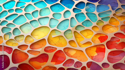 3D abstract colorful wallpaper background, different textures
