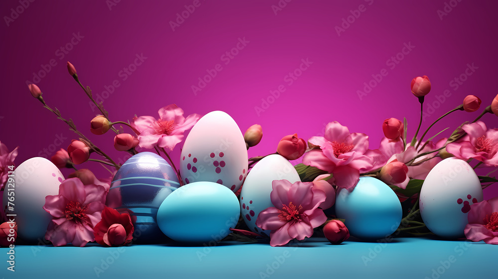 Easter banner with copy space Easter banner with copy space