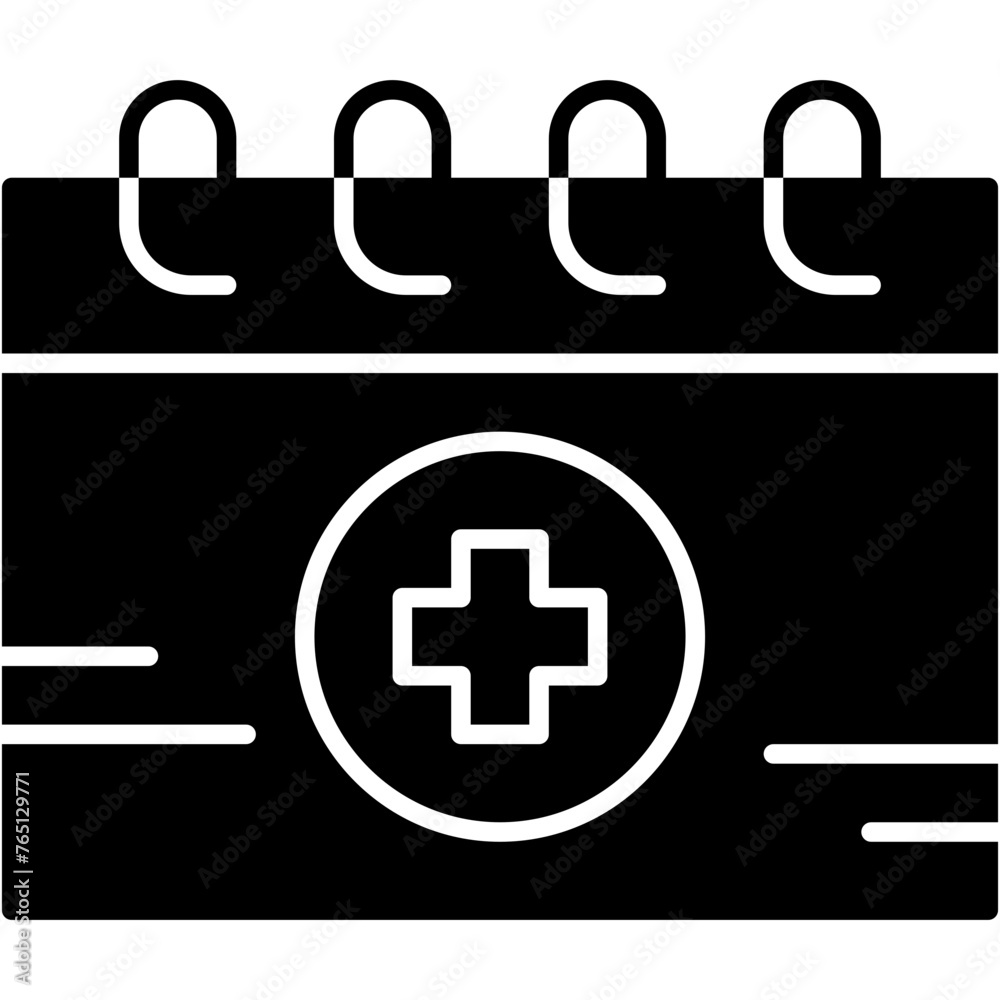 Calendar, healthcare, hospital, medical, appointment Icon