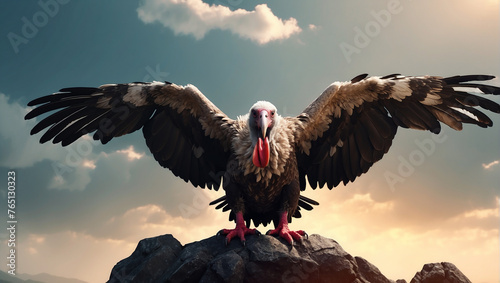 vulture bird in a close view 