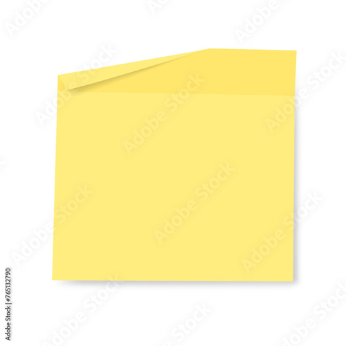 single yellow post it sticky note