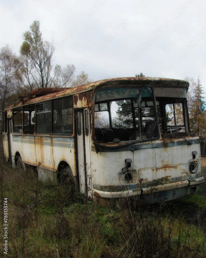 Abandoned Bus in Ukraine