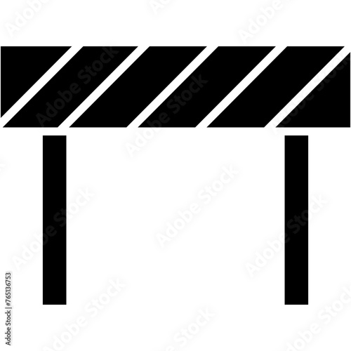 block, road, security, direction, sign Icon