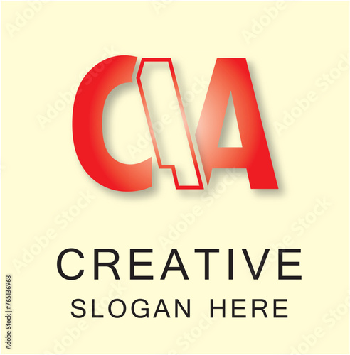 CAA 3 Letter Logo Creative photo