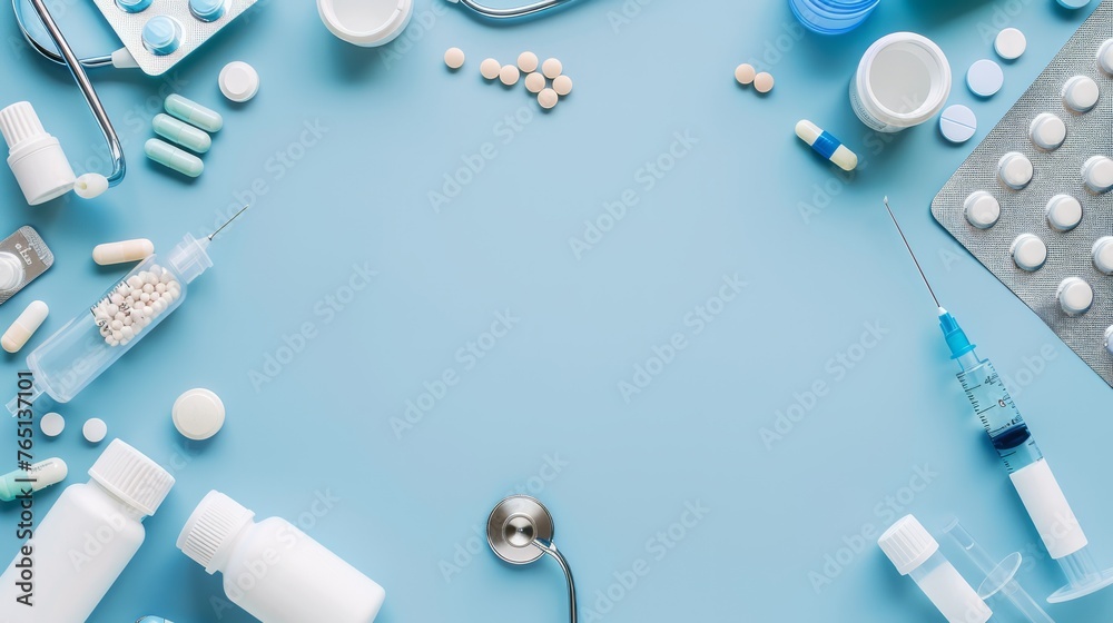 Fototapeta premium Medicine Pills Medication Wallpaper