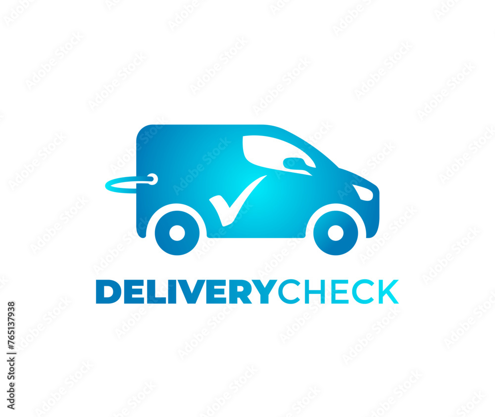 Delivery check logo design