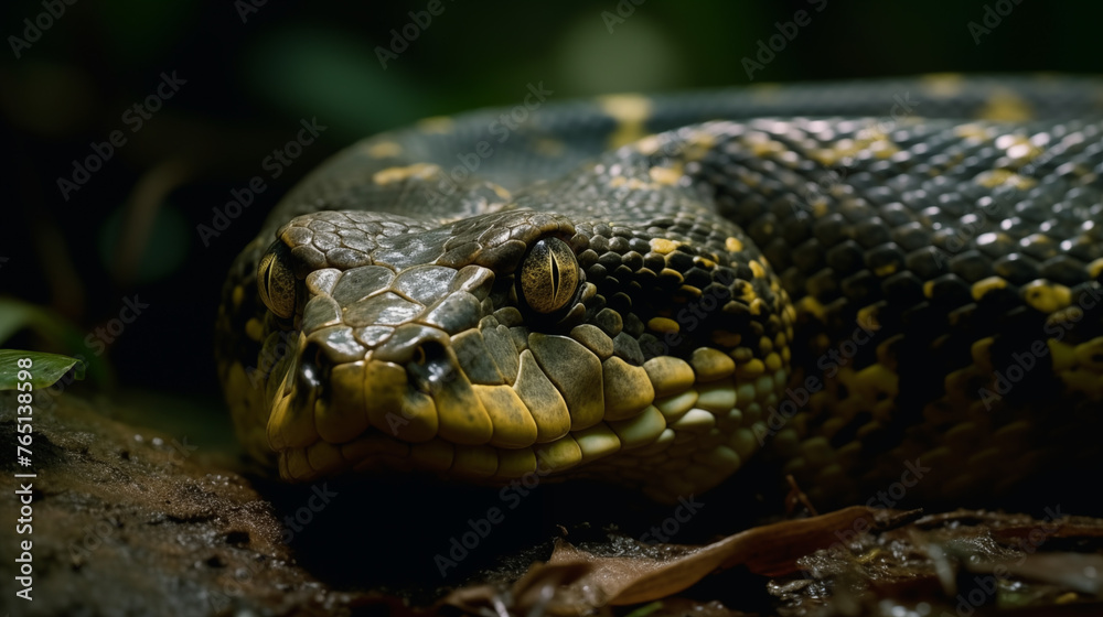 Anaconda stalking in the Amazon Rainforest. Anaconda stalking in the Amazon Rainforest.