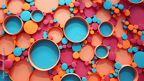 Abstract artistic geometric pattern combines simplicity and complexity