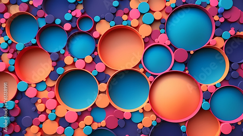 Abstract artistic geometric pattern combines simplicity and complexity