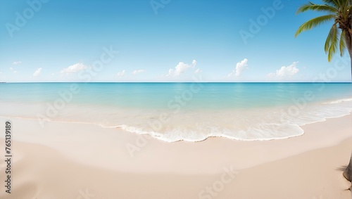 beach and sea summer background with copy space  space for text and design  holiday concept 
