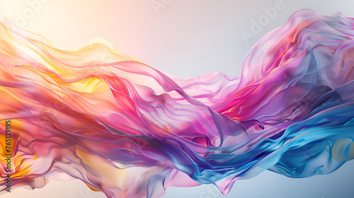 Vibrant watercolor floral pattern, perfect for adding a touch . Generative AI
WColorful, flowing fabric undulates with grace, suggesting a dance of vibrant, silkyatercolor painting, colorful splashes

