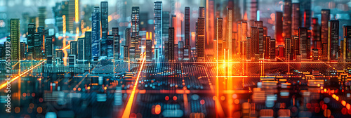 In the Pulse of the City, Technology and Life Converge, Weaving a Symphony of Progress in the Heart of Urban Dreams