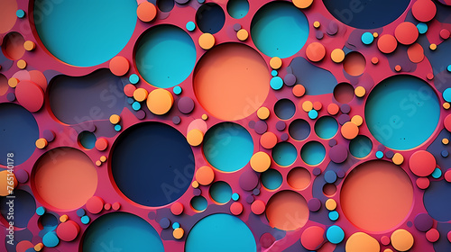 Abstract artistic geometric pattern combines simplicity and complexity