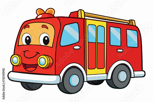 fire truck vector illustration