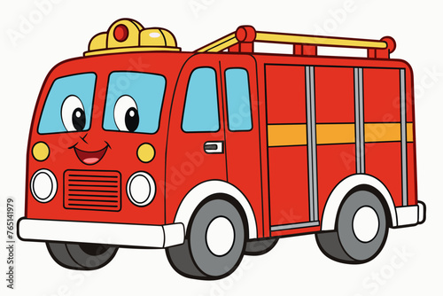 fire truck vector illustration