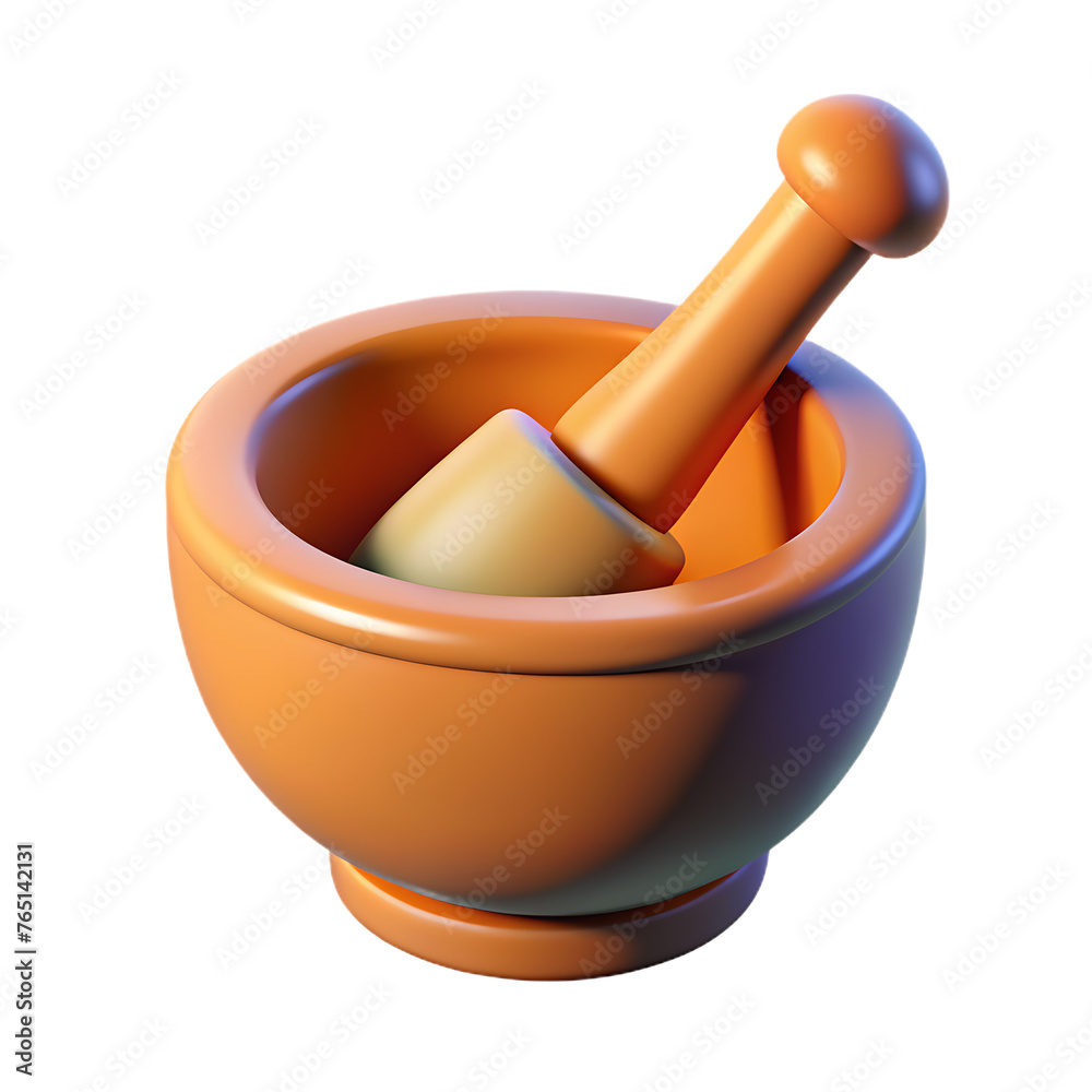 3d eid mortar and pestle from the right side 3d eid mortar and pestle from the right side