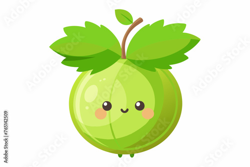 gooseberry food vector illustration