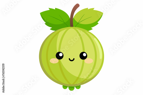 gooseberry food vector illustration