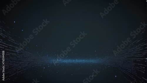 technology space of codes abstract background with copy space, space for text and design 