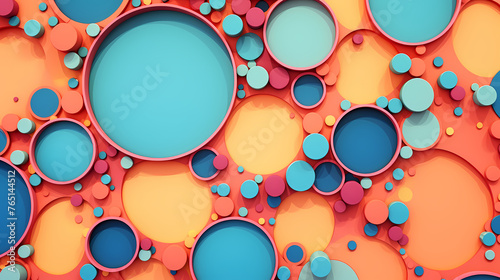 Geometric pattern consisting of circle-like structures