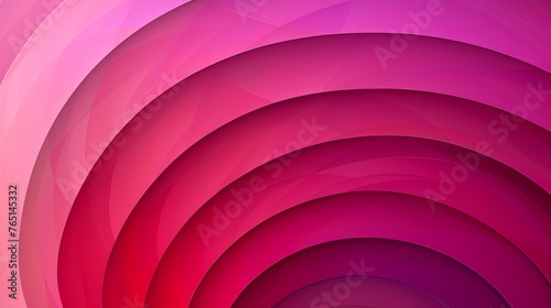 Paper layered pink abstract circles background. Curves and lines cut out of paper, Abstract 3d circle papercut pink gradient background, AI generated