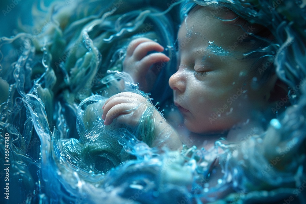 Depict the newborns sensitivity to touch, temperature, and other sensory stimuli