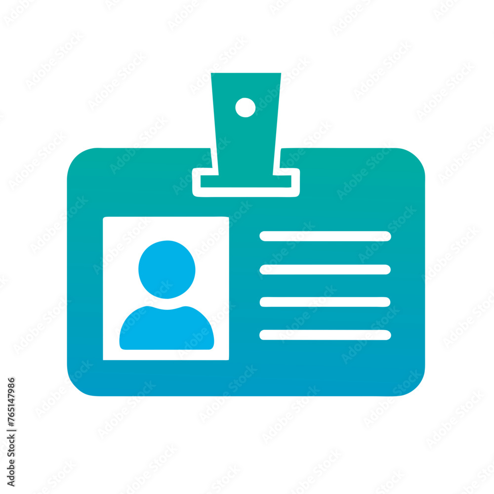 Id card icon on a Transparent Background Id card icon on a Transparent Background