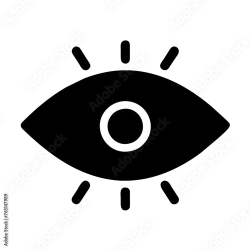 Vision Eye icon vector illustration on a Transparent Background