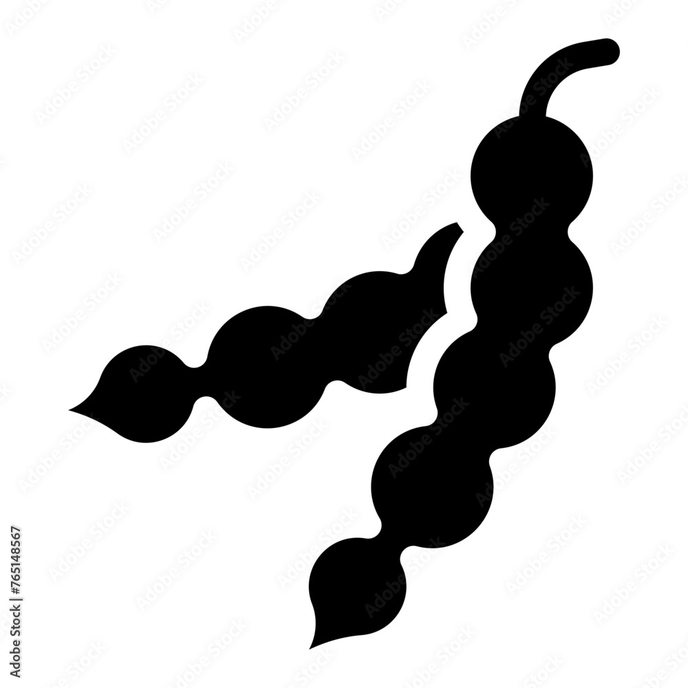 Obraz premium Vector Icon tamarind, fruit, food