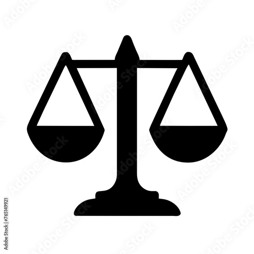 Scales of justice equality icon vector symbol illustration on a Transparent Background