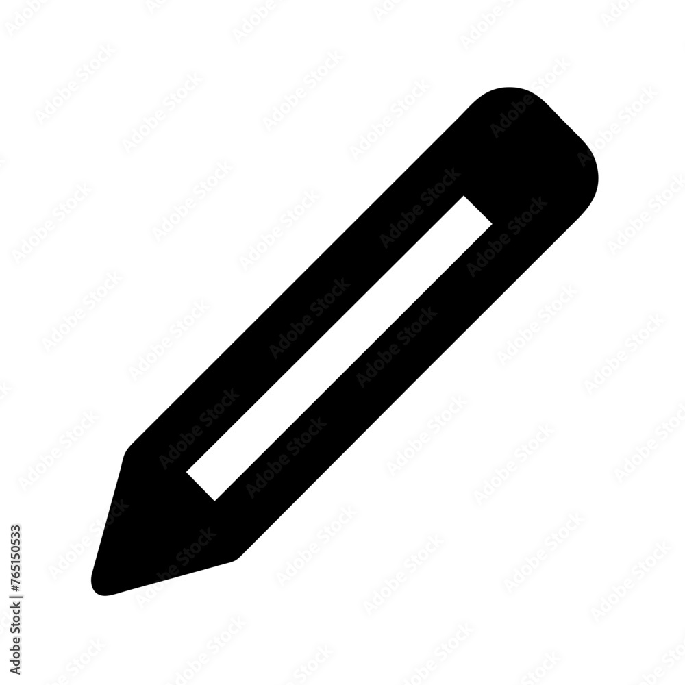 Pencil icon on a Transparent Background Pencil icon on a Transparent Background